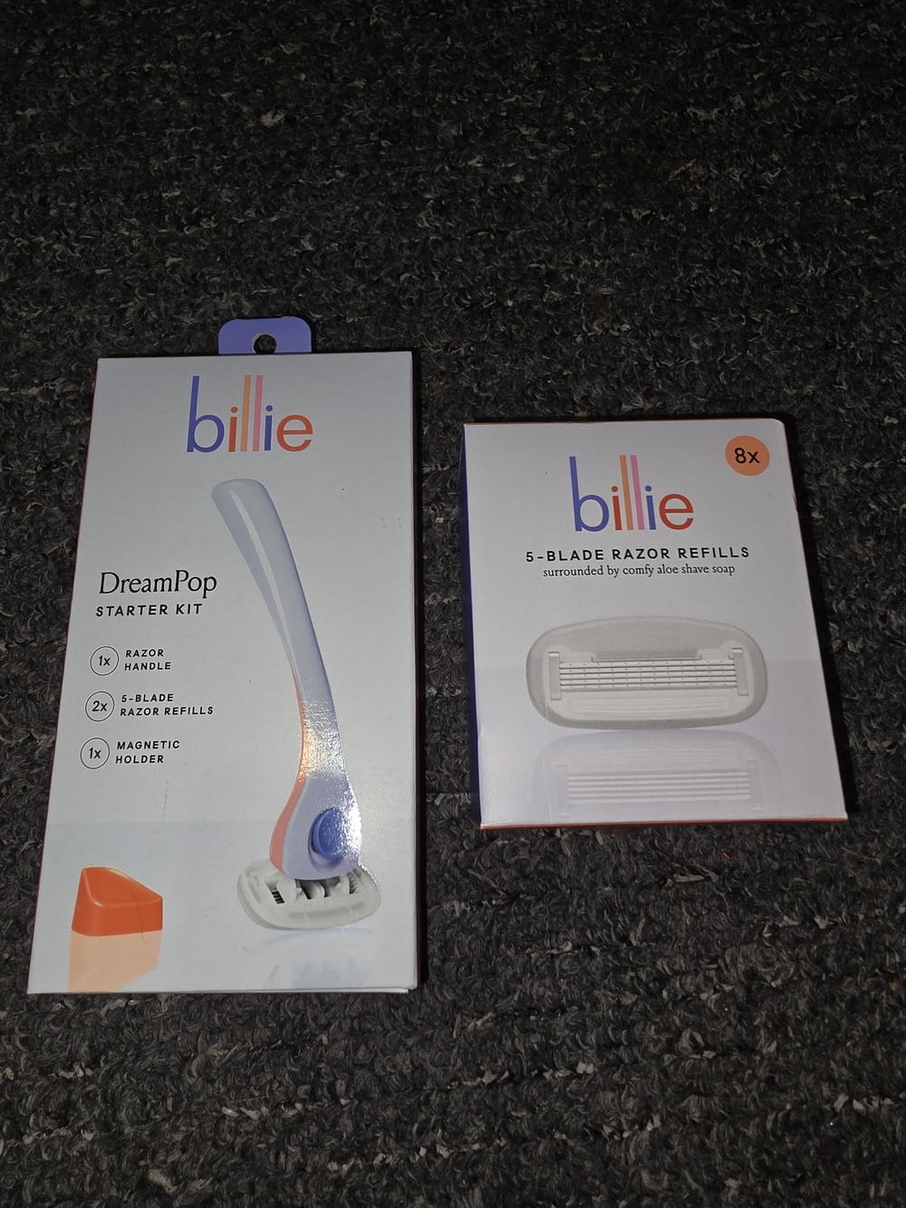 billie DreamPop Starter Kit with 5-Blade Razor Refills Qa 8